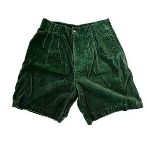 Esprit Corduroy High waisted short Hunter Green Sz Junior 11/12